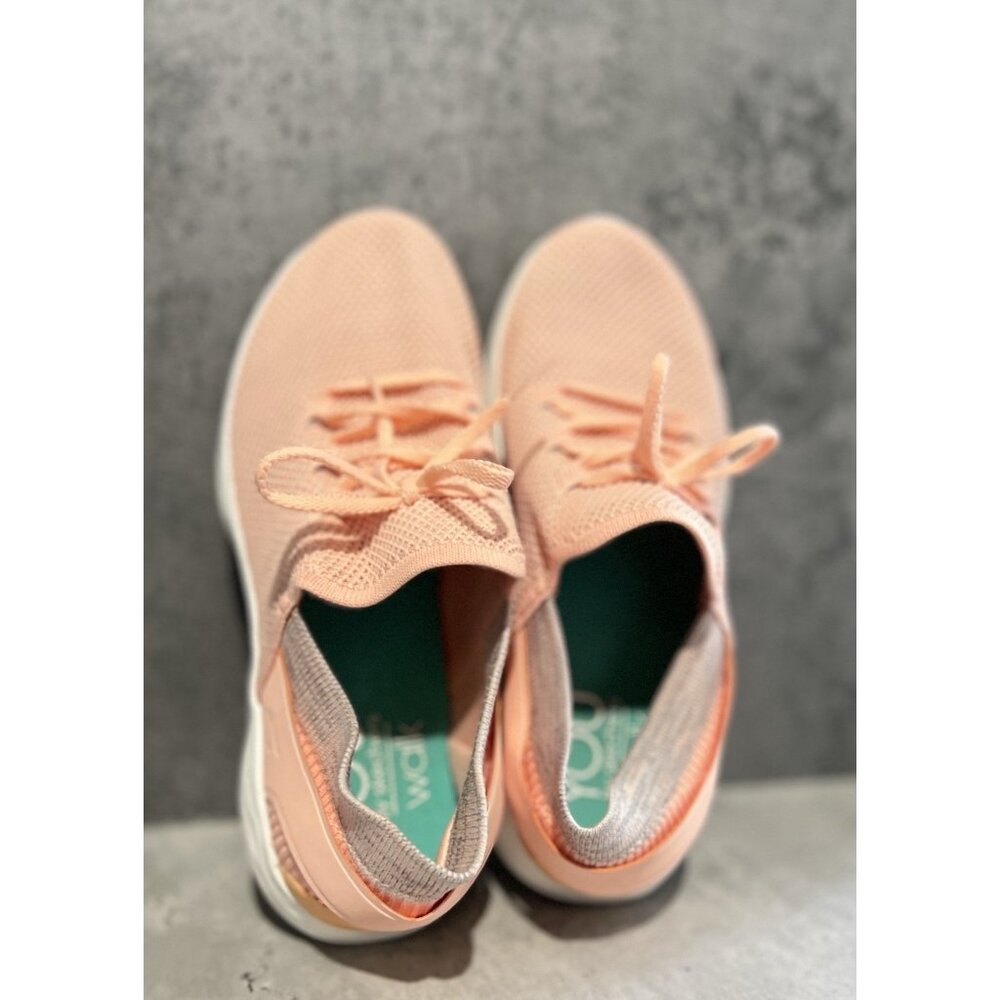 Skechers You Spirit Womens Athletic Running Training Shoes Size 7 Peach White - Picture 10 of 12